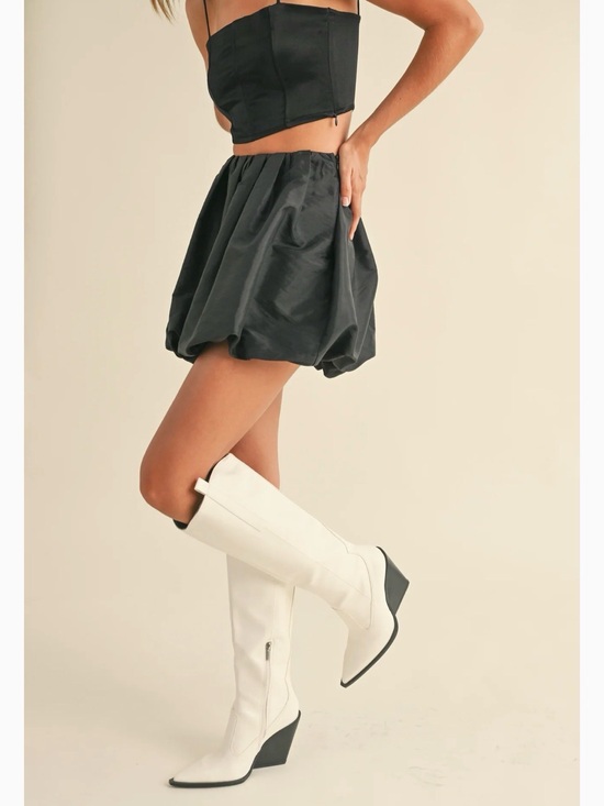 Miou Muse Dresses & Skirts - MIOU MUSE Black Bubble Mini Skirt Women's